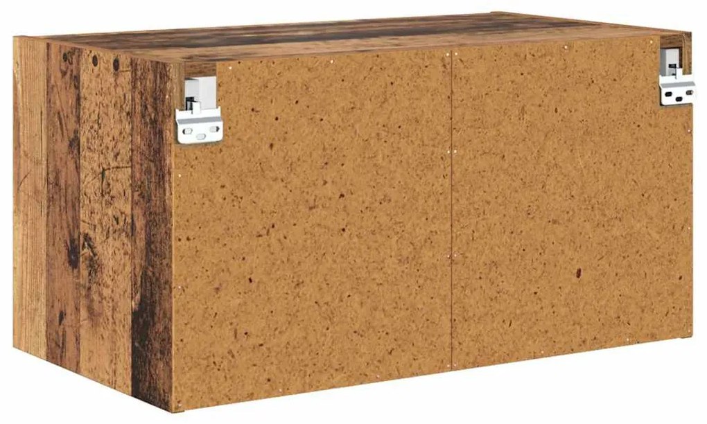 Fali Szekrény Falra szerelhető Öreg fa 68 x 37 x 35 cm Faanyag