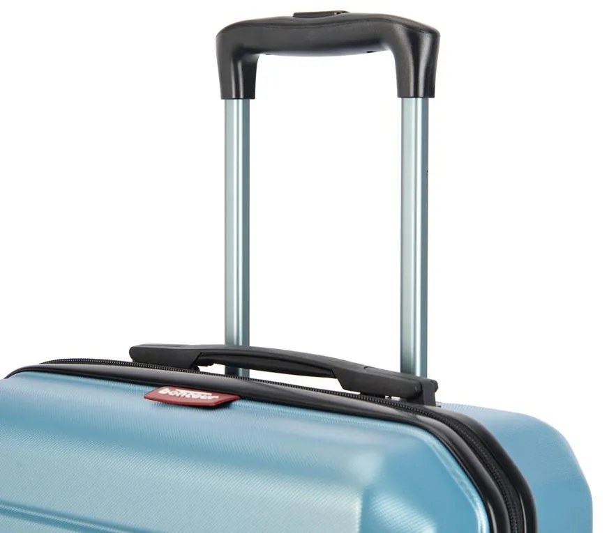 BONTOUR “SPINNER” közepes Duplakerekes Gurulós bőrönd, jégkék