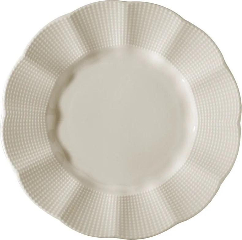 24 részes porcelán étkészlet krém