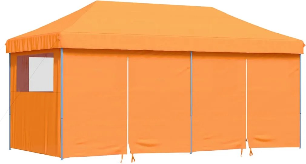 vidaXL narancssárga összecsukható felugró rendezvénysátor 4oldalfallal
