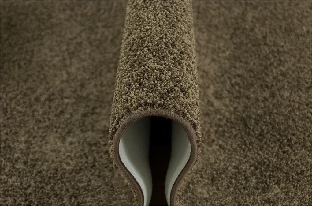 Szobaszőnyeg Puha Csokoládébarna Mabelie Filc 150x300 cm