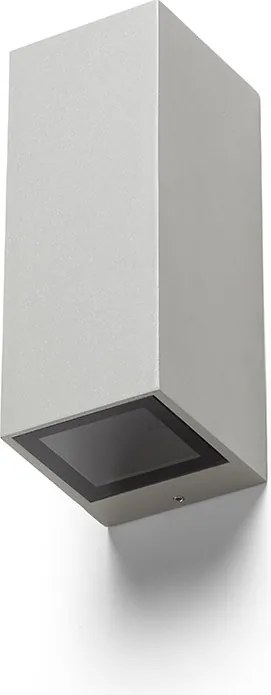 RENDL DESMOND II fali lámpa ezüstszürke 230V GU10 2x35W IP44