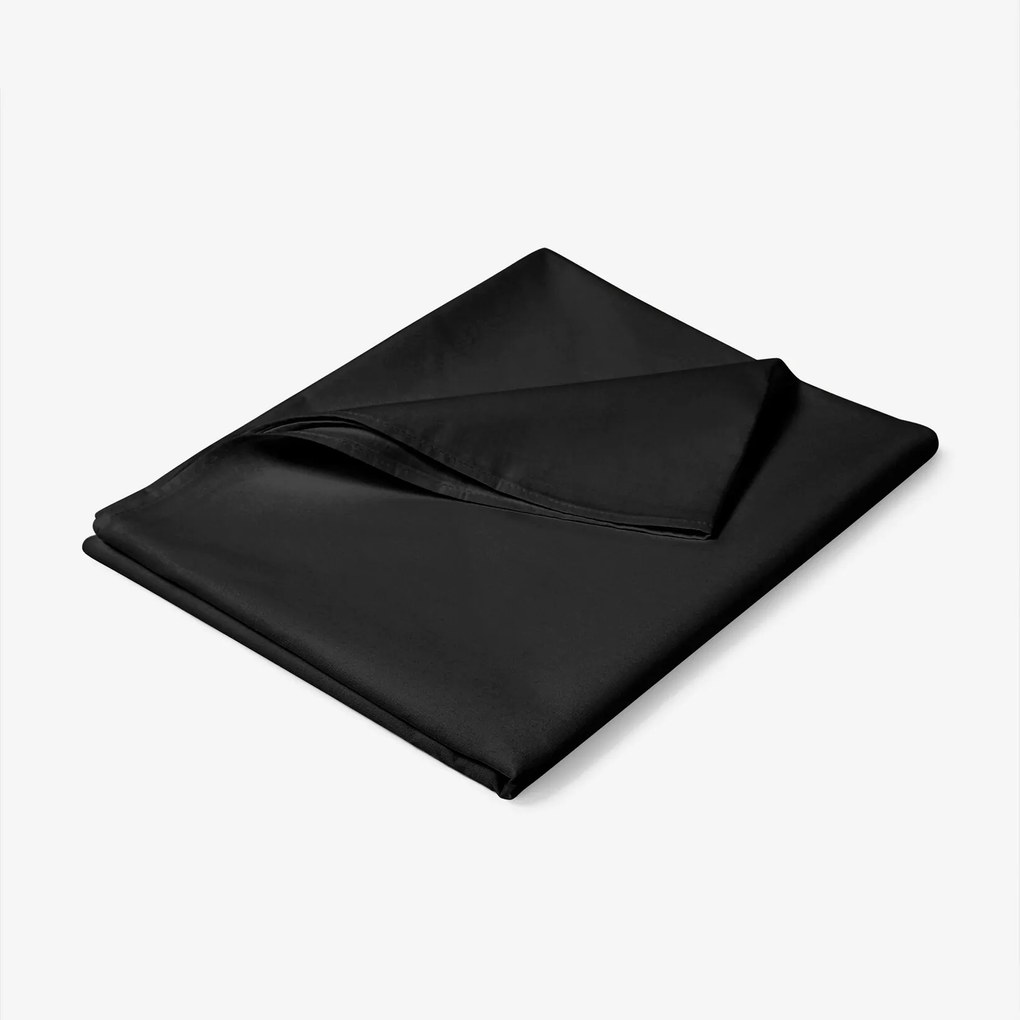 Goldea sima pamut lepedő - fekete 180 x 260 cm