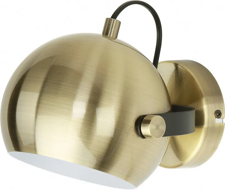 RENDL AGNETA felületre szerelhető szálcsiszolt sárgaréz/fekete 230V LED E27 11W