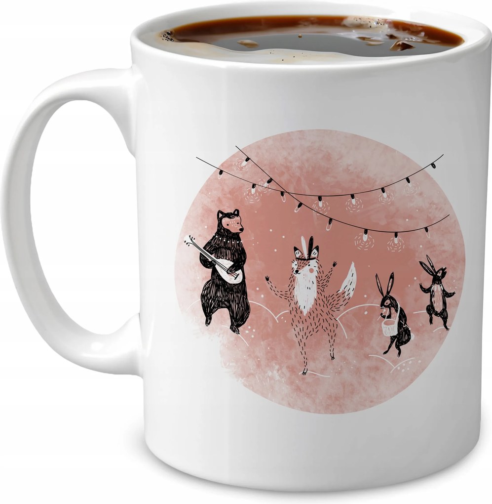 Ünnepi Kávés Bögre 330ml Mintás Bögre Mikulás Napi Ajándéknak