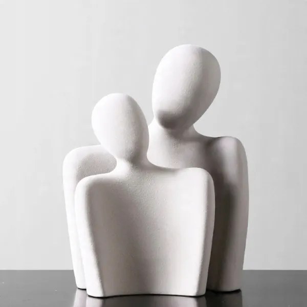 Fehér asztali dísz, 20 x 5,5 x 14,5 cm