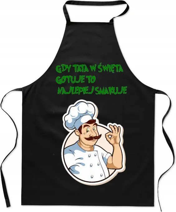Karácsonyi Konyhai Kötény Mint Apa Karácsonykor Főz Tökéletes Ajándék