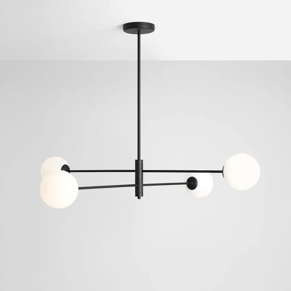 ALDEX 1090PL_L1 HOMME Többágú Függesztett Lámpa Fekete E14 IP20