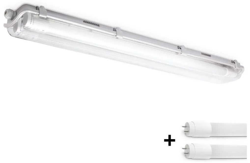 Kobi LED ipari fénycsöves világítás T8 2xG13/9W/230V 4000K IP65 67,5 cm KB0325