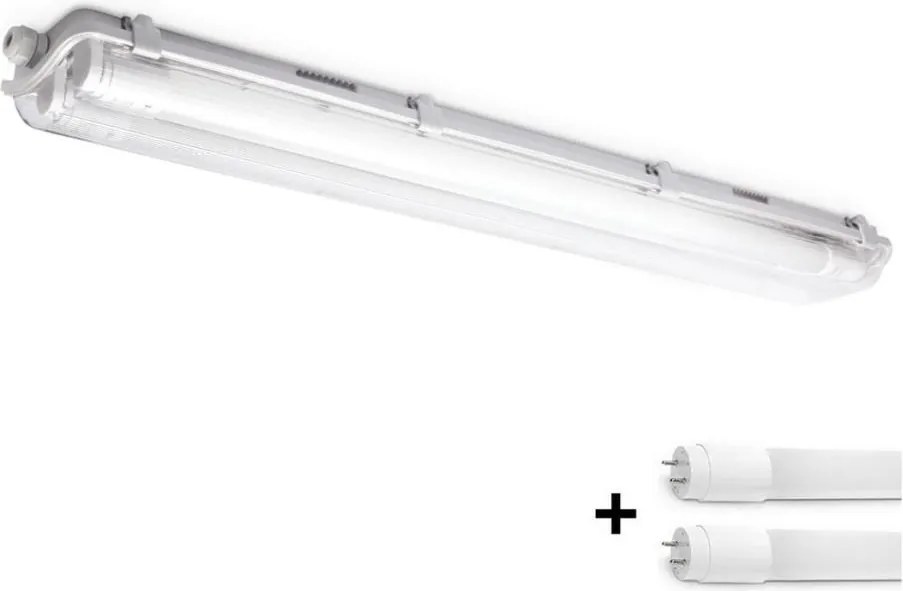 LED ipari fénycsöves világítás T8 2xG13/9W/230V 4000K IP65 67,5 cm