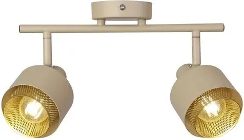 Rabalux beltéri karos spotlámpa e14 2x40w világosbarna fedora