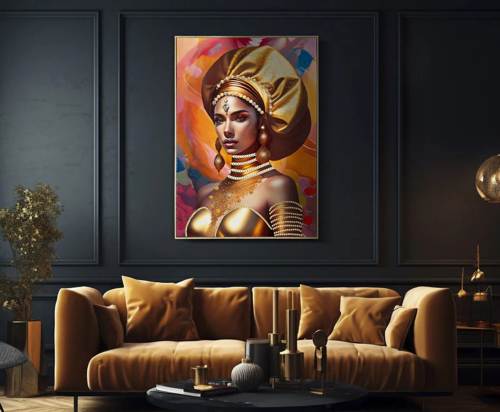Festmény kerettel samira -b- 72x4,5x102cm