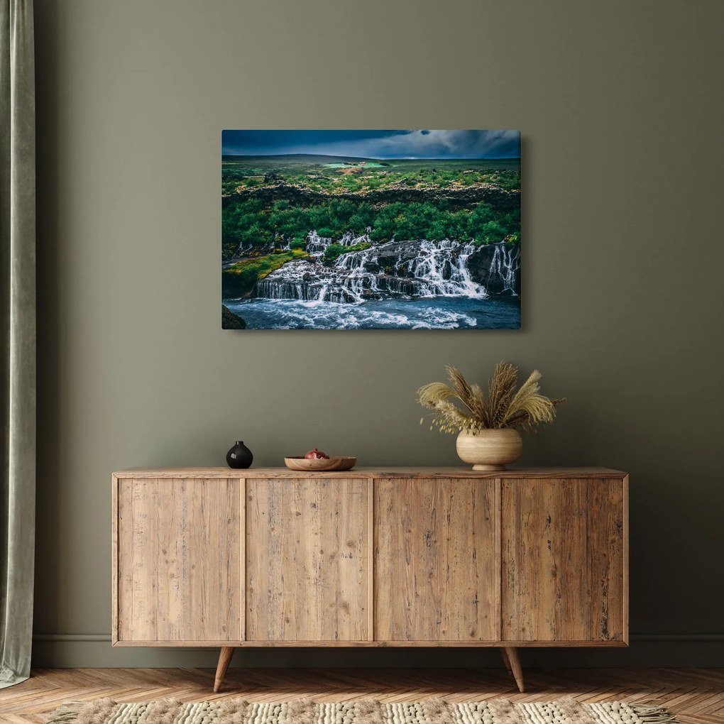 Vízesések képe a természetben (90x60 cm)