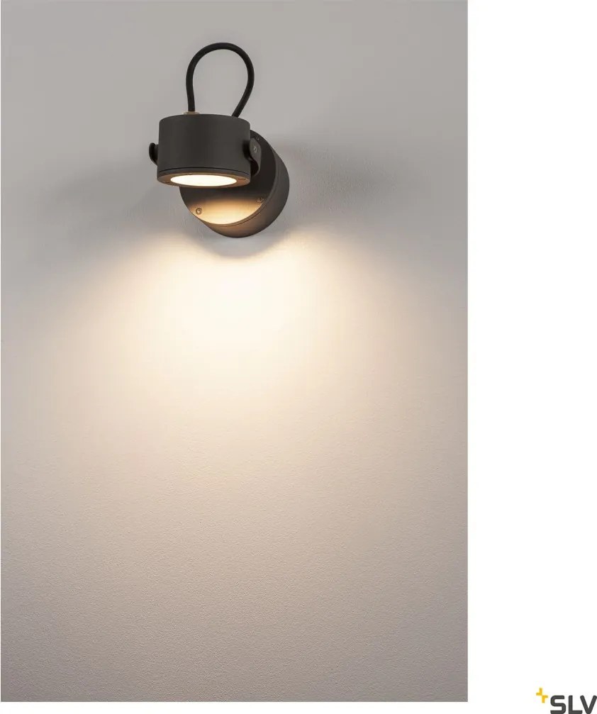 SLV 231515 SITRA Modern Kültéri Fali Lámpa Antracit GX53 IP44