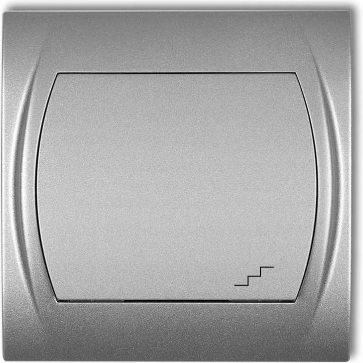 Lépcsőkapcsoló ezüst met. 7LWP-3 Logo Karlik