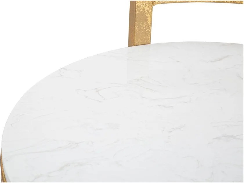 Kerek tárolóasztal márvány asztallappal ø 40,5 cm Round Marble – Mauro Ferretti