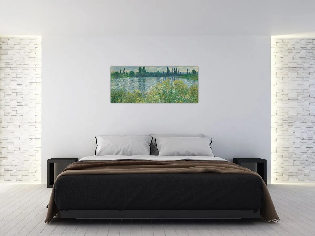 Kép - Claude Monet, Banks of the Seine, reprodukciók (120x50 cm)