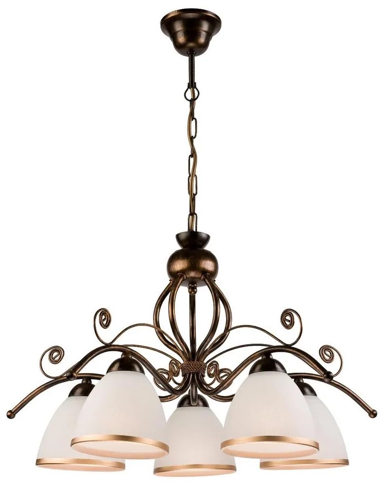 Csillár láncon RETRO II 5xE27/60W/230V