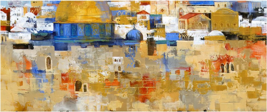Kép - siratófal, Jerusalem, Israel (120x50 cm)