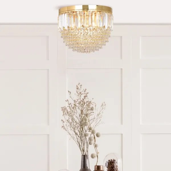 Zuma Line FC19003/5 - Mennyezeti lámpa CHARLOTTE 5xE14/40W/230V átm. 40 arany