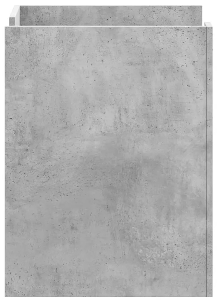 Betonszürke szerelt fa éjjeliszekrény 45 x 50 x 65 cm