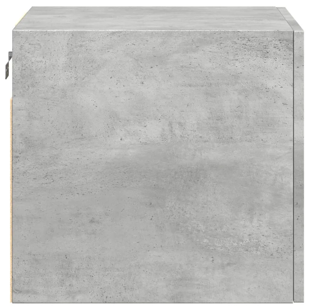 betonszürke szerelt fa faliszekrény 45 x 42,5 x 40 cm