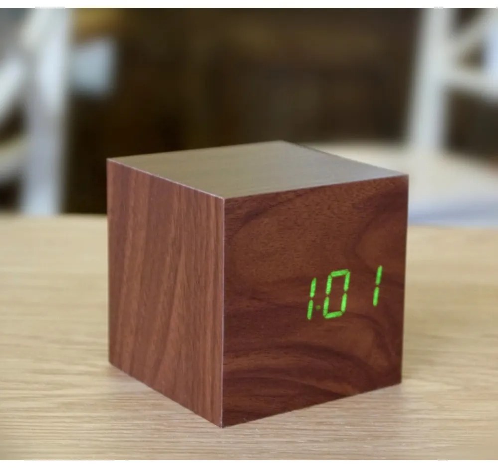 Digitális ébresztőóra Cube Click – Gingko