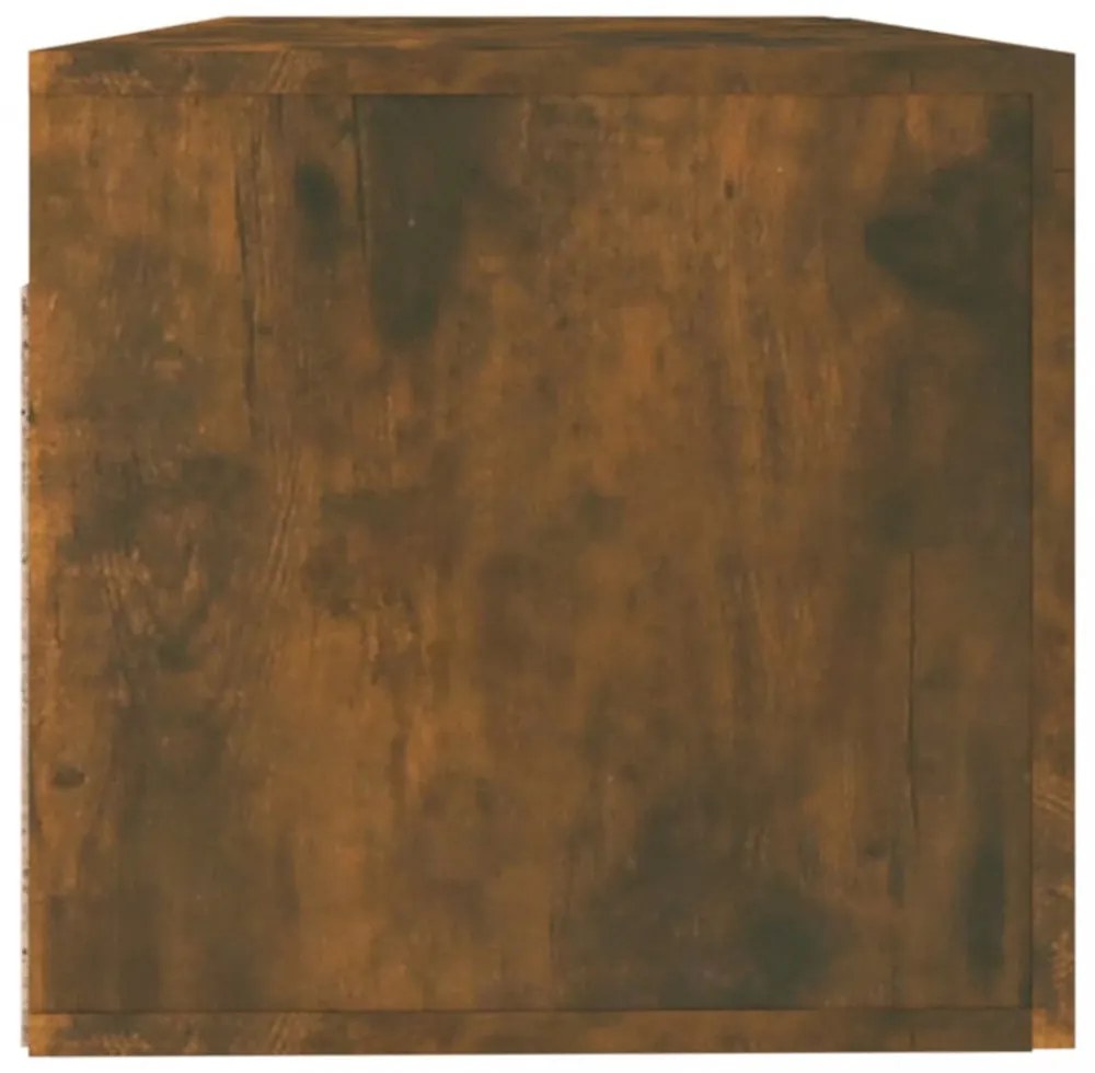 füstös tölgy színű szerelt fa faliszekrény 100 x 36,5 x 35 cm