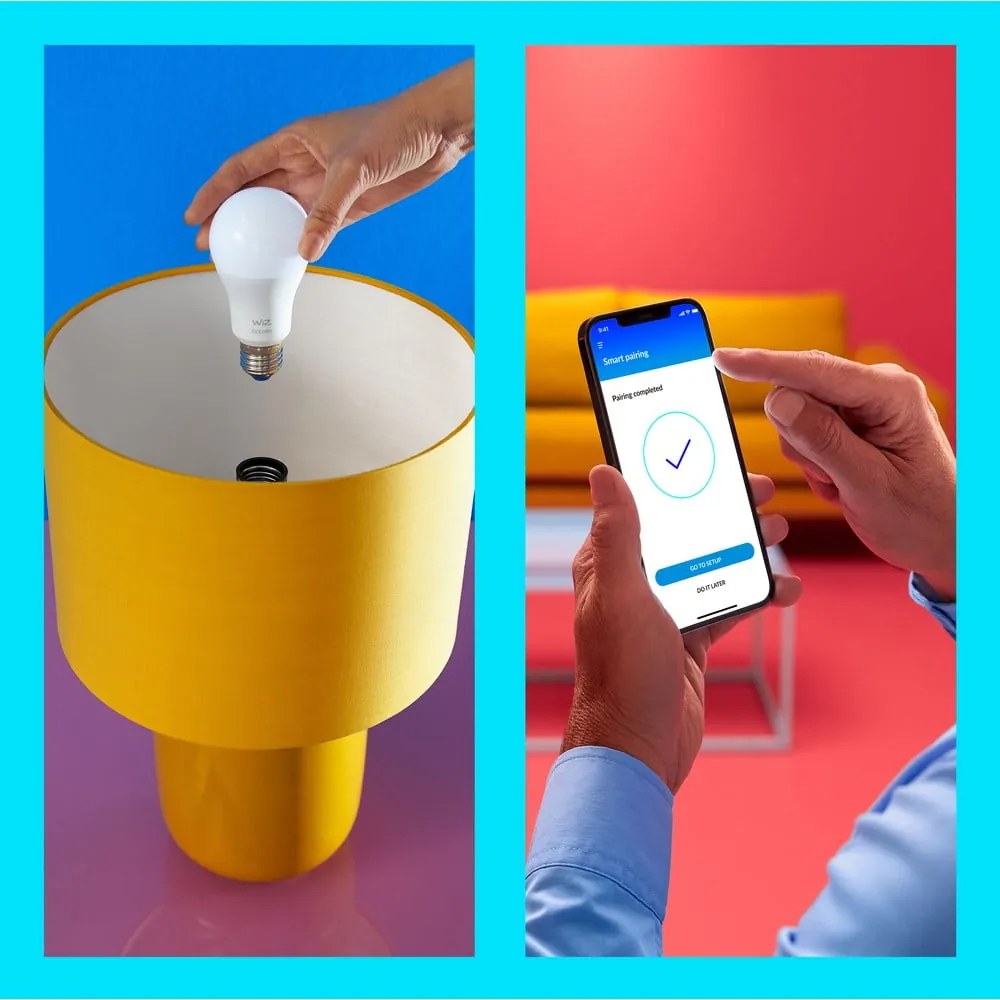 LED okos izzó szett 3 db-os E27, 9 W – WiZ