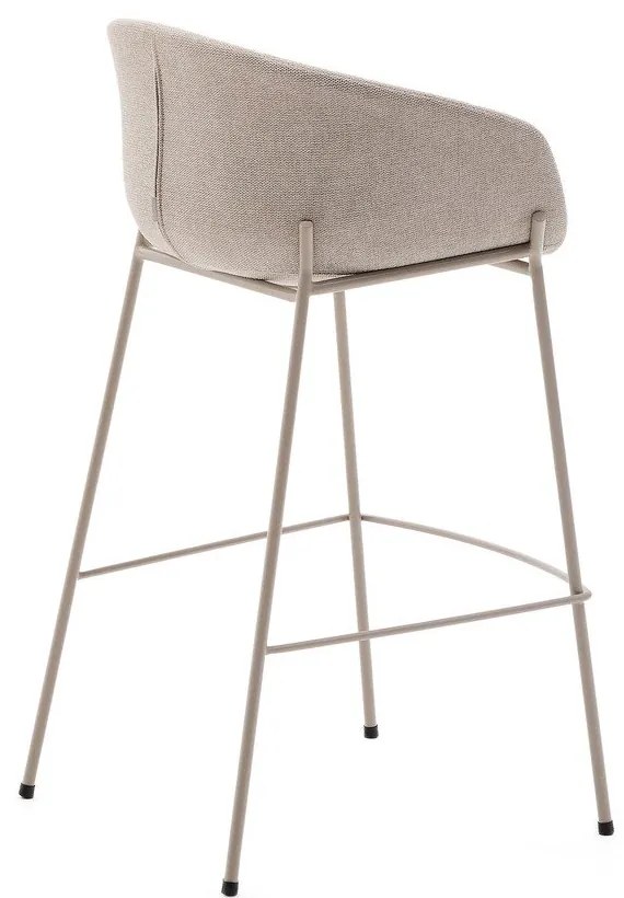 Bézs bárszék (ülésmagasság 75 cm) Yvette – Kave Home
