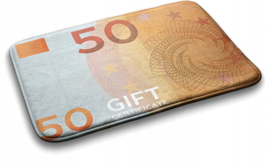 Nedvszívó fürdőszobaszőnyeg Euro Pénz 75x45 cm