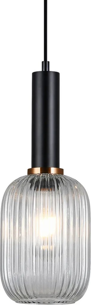 ITALUX PND-5588-1M-BKCL ANTIOLA Egyágú Függesztett Lámpa Fém E27 IP20