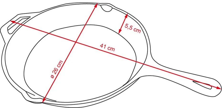 SPRING Öntöttvas grillserpenyő