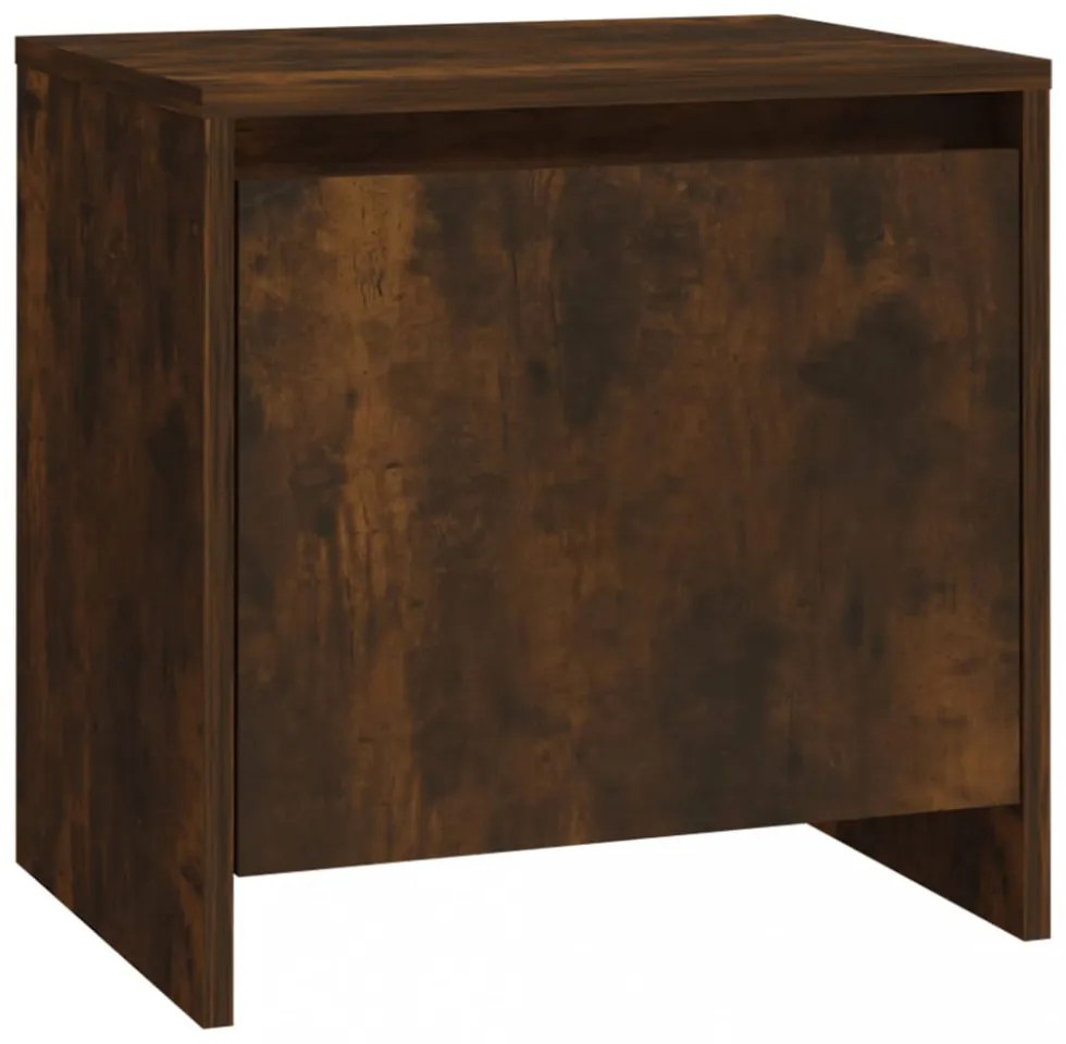 vidaXL füstös tölgy színű szerelt fa éjjeliszekrény 45x34x44 cm