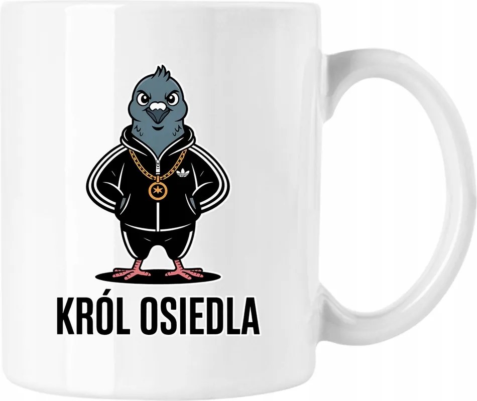 Bögre galamb király lakótelep vicc mém 1 Fehér 330ml