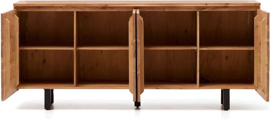 Natúr színű akácfa komód 200x88x40 cm Uxue – Kave Home
