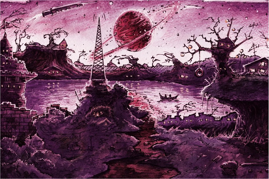 Kép - Elvarázsolt falu (90x60 cm)