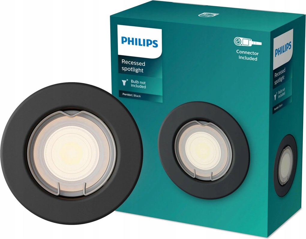 Süllyesztett halogén süllyesztett Led lámpatest GU10 alumínium Peridot Philips