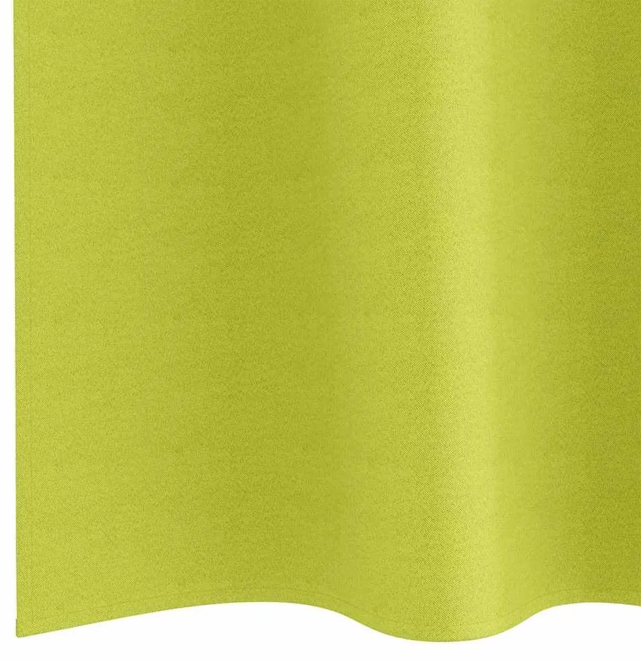 Függönyök függönyökkel 2 pcs Alma zöld 225x140cm Poliészter