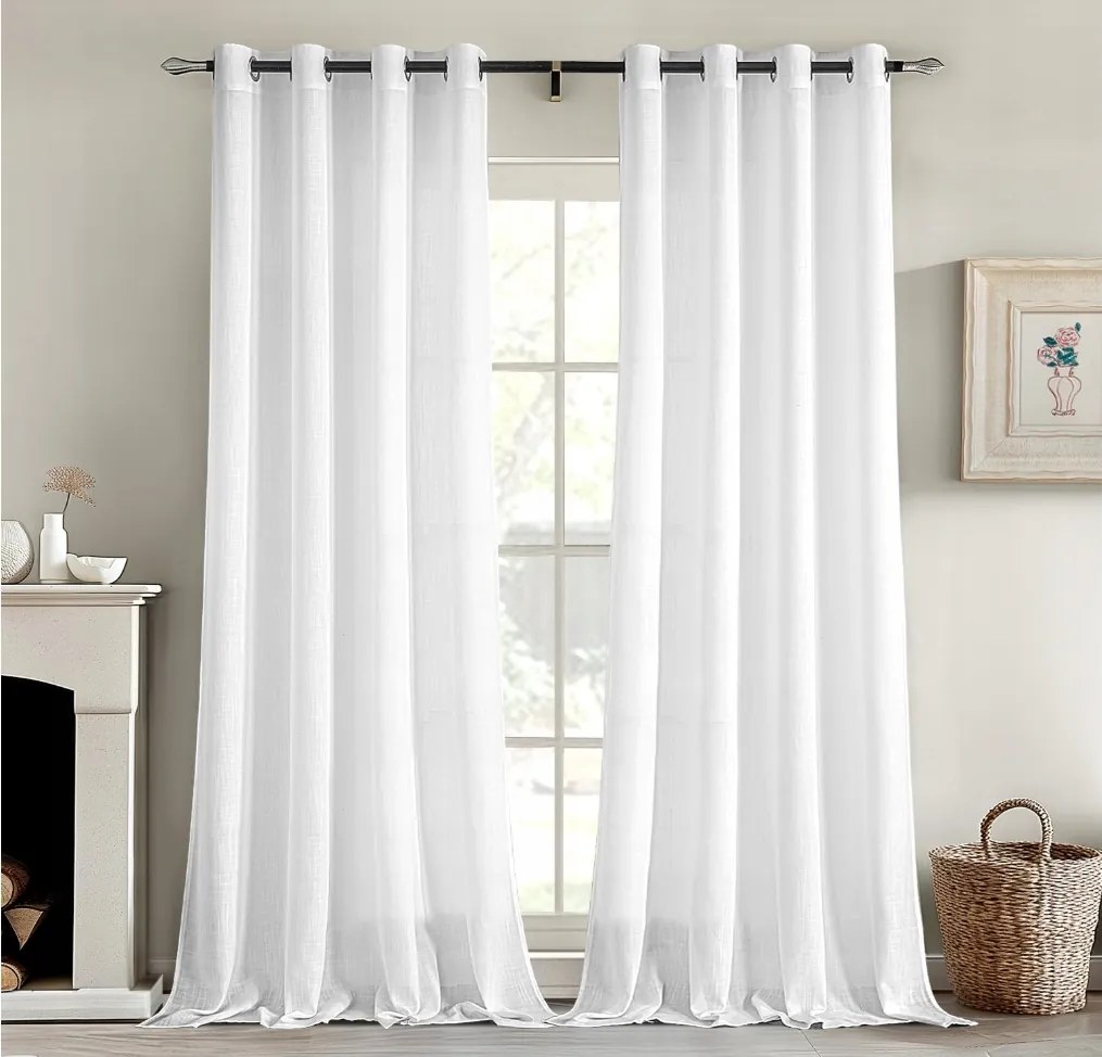 Miulee Függöny Áttetsző 140x245cm 1 Db