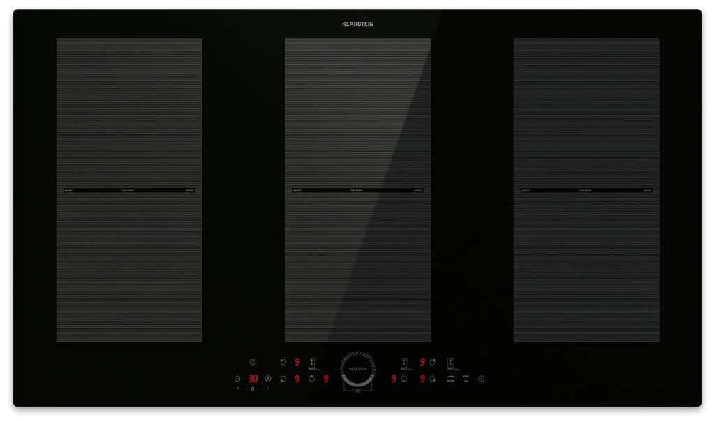 Klarstein Delicatessa 90 Full Flex beépített indukciós főzőlap 6 zóna 10 500 W önellátó