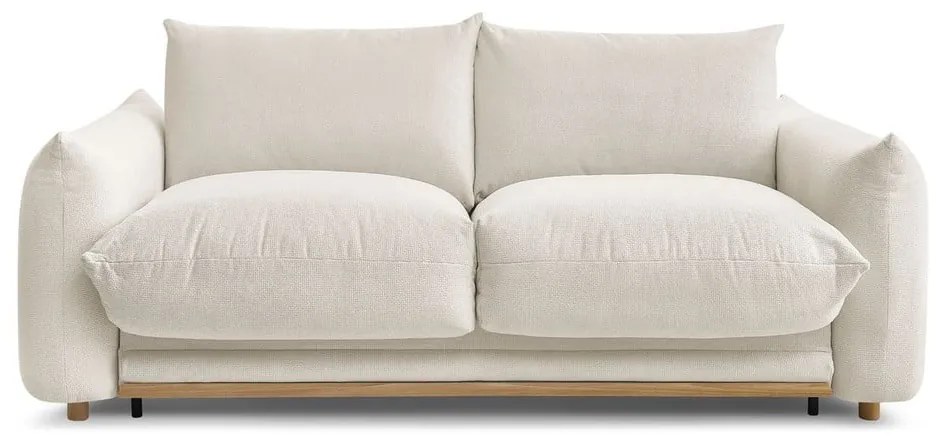 Krémszínű kinyitható kanapé 214 cm Ernest – Bobochic Paris