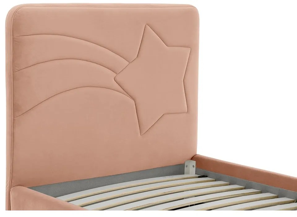 Rózsaszín gyerekágy 120x200 cm Star – Scandic