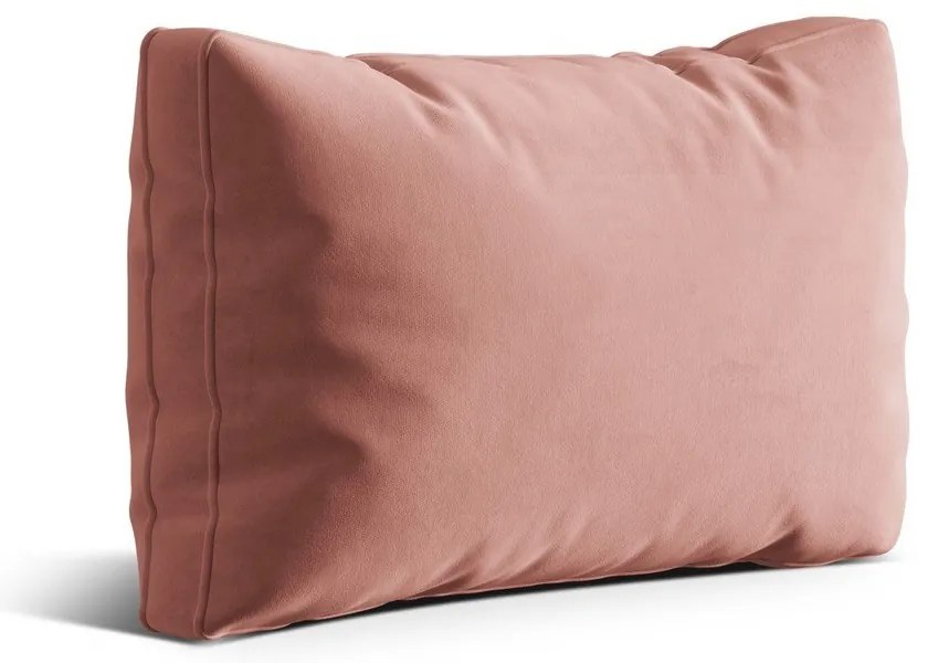 Rózsaszín bársony párna kanapéra Kemi – Cosmopolitan Design