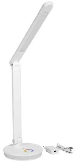 Platinet asztali lámpa 12 W, RGB világítás + USB, fehér