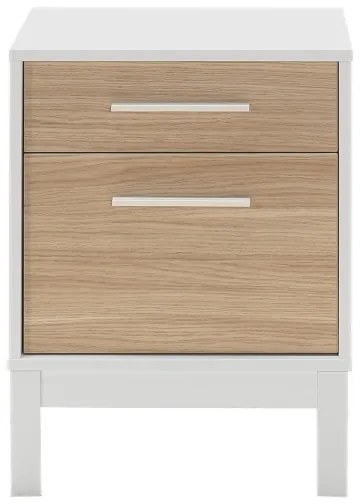 Éjjeliszekrény 60x45 cm fehér/barna