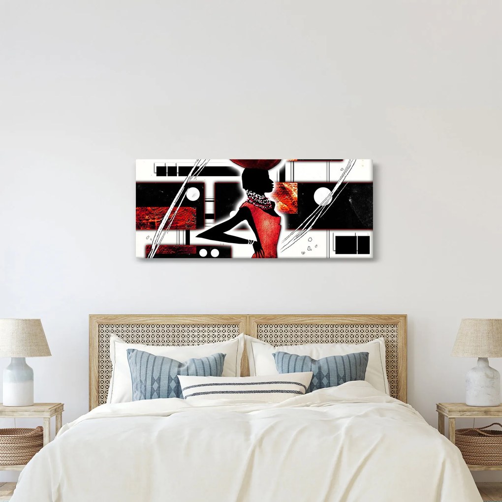 Egy ősi hölgy képének festménye (120x50 cm)