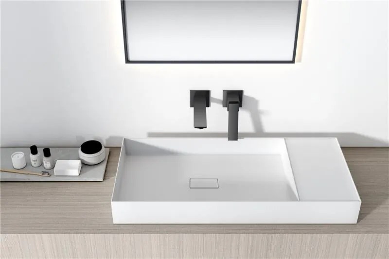 AREZZO design ROCKFIELD fali mosdócsaptelep, fekete AR-9903BL