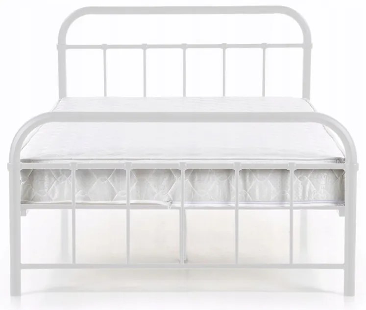 Ágy 120x200 cm fehér színben – PABLO