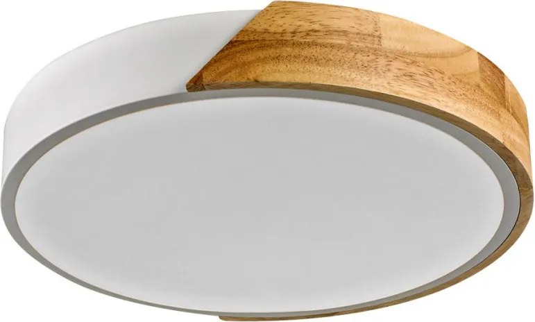 ITALUX PLF-13186-WH-WO NASTRO Kerek Mennyezeti Lámpa Fehér, Faipari LED IP20